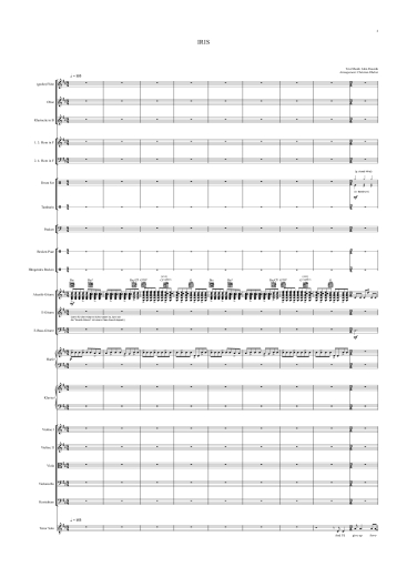 Orchester-Arrangement Iris (Goo Goo Dolls), Noten für Orchester, Orchester-Partitur, für Orchester arrangiert, Orchester Partitur