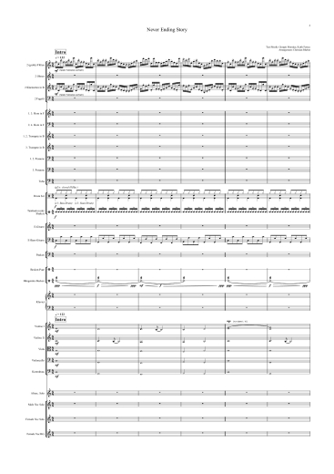 Orchester-Arrangement Never Ending Story (Limahl), Noten für Orchester, Orchester-Partitur, für Orchester arrangiert, Orchester Partitur