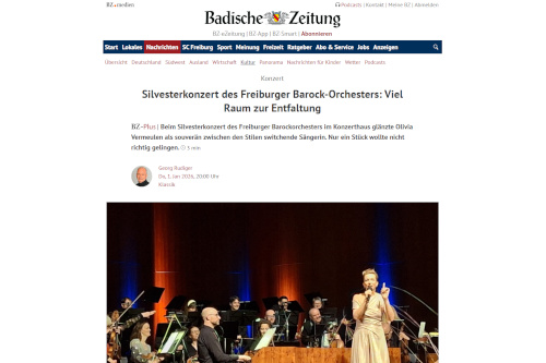 Orchesternoten für Freiburger Barockorchester